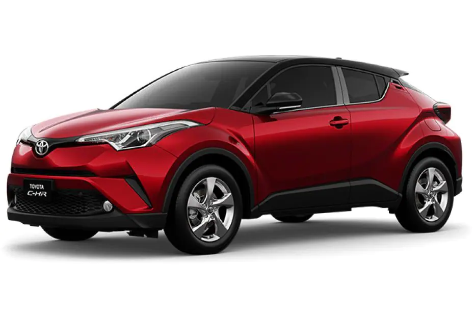 Toyota CHR Red Mica With Sporty Black Roof